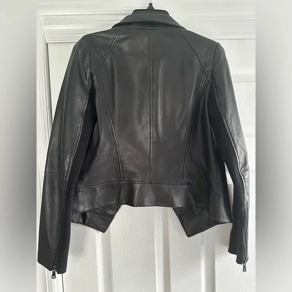 TROUVÉ BLACK LEATHER JACKET - Picture 7 of 7